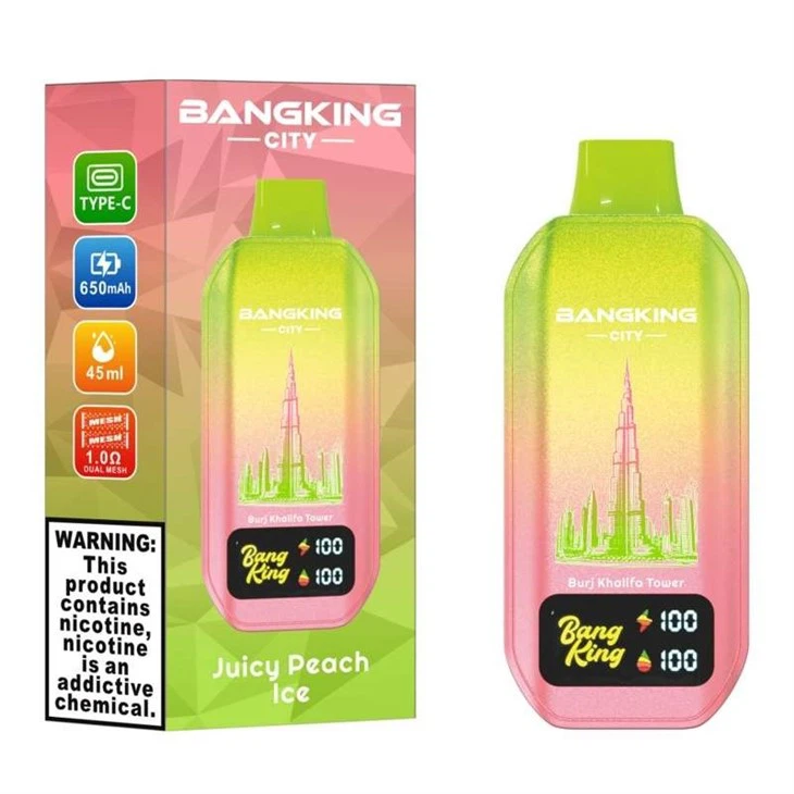 Bang King City 50000 Puff, 45 ml E-Liquid, 650 mAh Batery. 12 Flavors