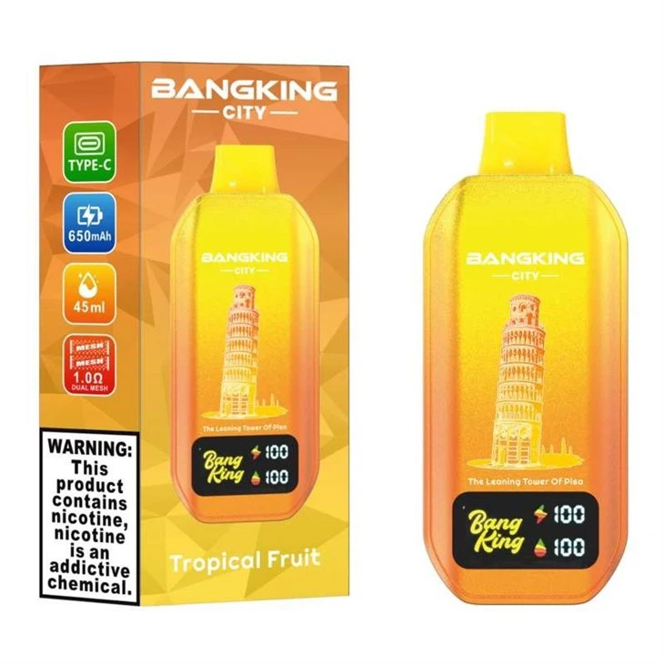 Bang King City 50000 Puff, 45 ml E-Liquid, 650 mAh Batery. 12 Flavors