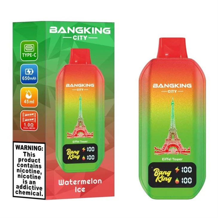 Bang King City 50000 Puff, 45 ml E-Liquid, 650 mAh Batery. 12 Flavors